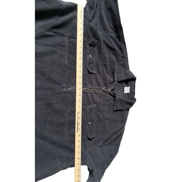 NWOT Aerie Offline Corduroy Quarter Zip Shacket size XL Black - Picture 5 of 11